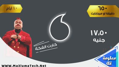 اسعار كروت الفكة فودافون 2024