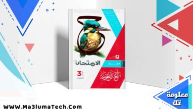 تحميل كتاب الامتحان في اللغة العربية جزء الشرح للصف الثالث الثانوي 2026 pdf